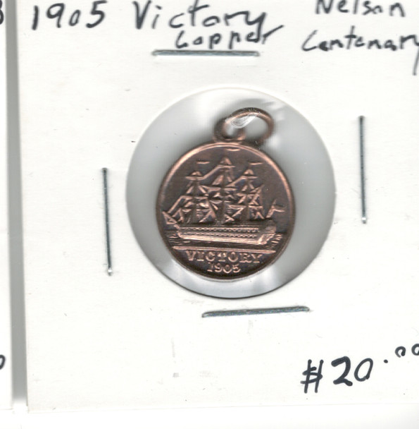 Canada: 1905 Nelson Centenary Victory Copper Medallion