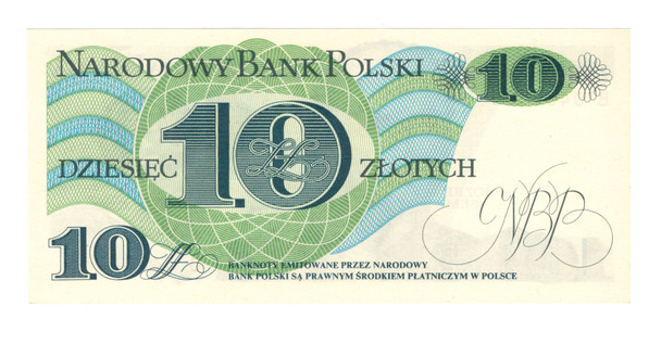Poland: 1982 10 Zlotych Banknote B