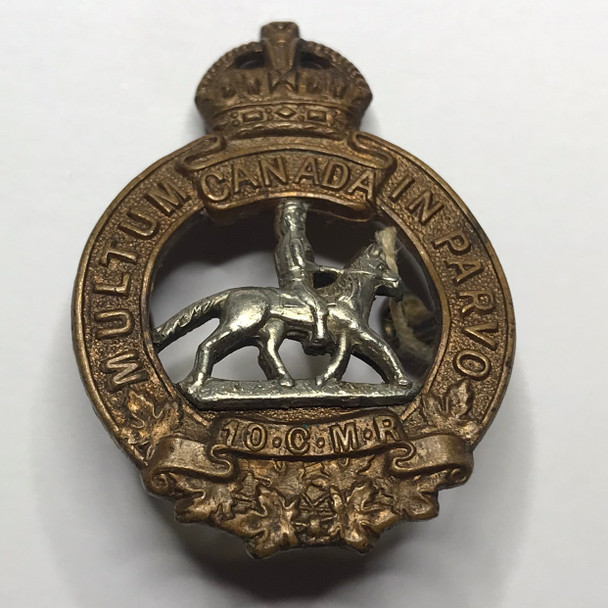 Canada: Interwar Period 10th Canadian Mounted Rifles Collar Badge