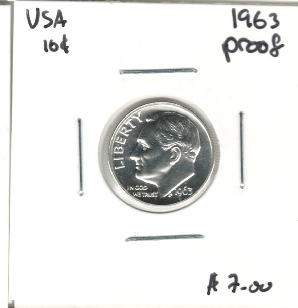 United States: 1963 10 Cent Proof