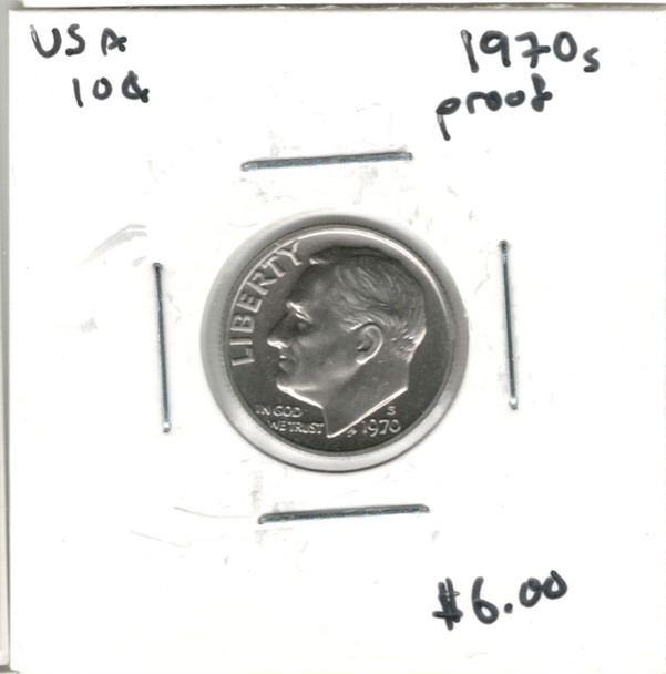 United States: 1970S 10 Cent Proof