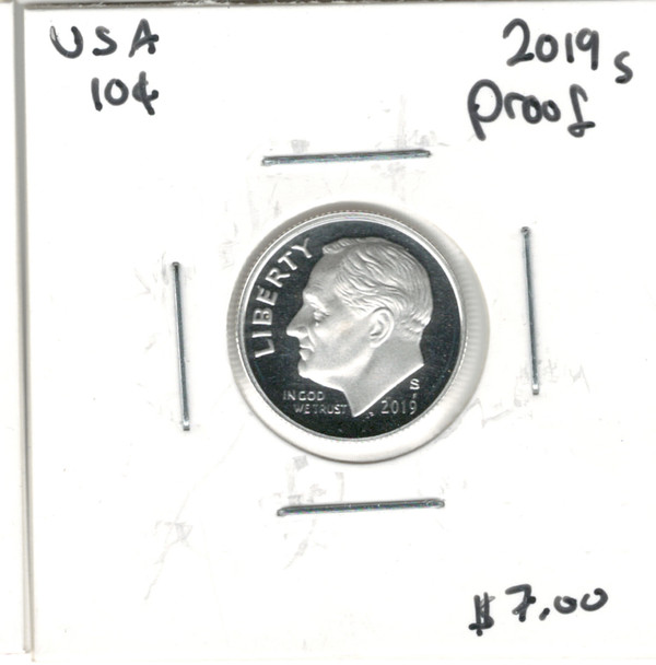 United States: 2019S 10 Cent Proof