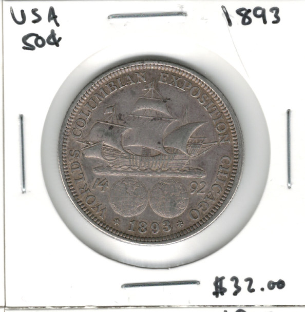 United States: 1893 50 Cent  Columbian