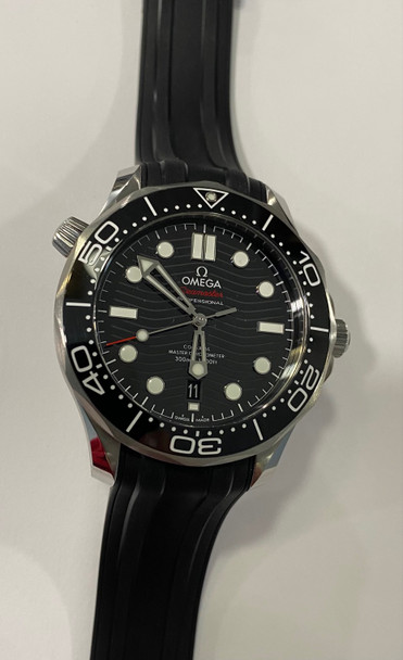 Omega Seamaster Diver 300m Watch on Black Rubber