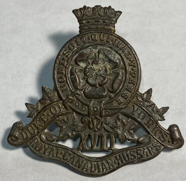 Canada: 17th Duke of York's Royal Canadian Hussars Cap Badge