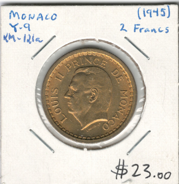 Monaco: 1945 2 Francs