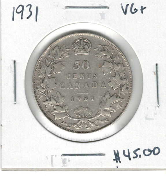 Canada: 1931 50 Cents VG10