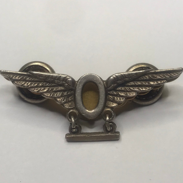 Royal Canadian Air Force WWII Two Tours Operations Wings, Birks Sterling, Damaged Lug