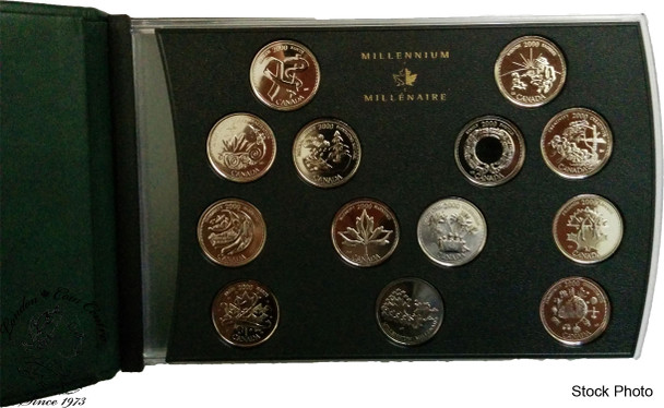 Canada: 2000 25 Cent Millennium Canada Special Edition Coin Set *Scuffed Boxes*