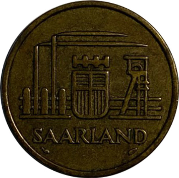 Saarland: 1954 50 Franken