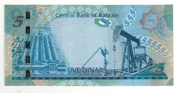 Bahrain: 2008   5 Dinars   Banknote