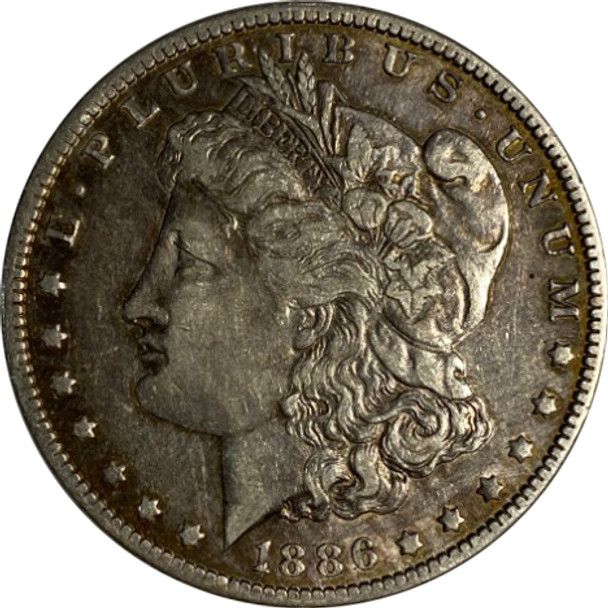 United States: 1886O Morgan Dollar  EF40