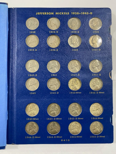 United States: Jefferson Nickel Collection in Binder (72 Pieces)