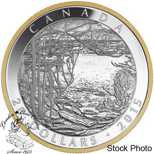 Canada: 2015 $20 Tom Thomson: Spring Ice Silver Coin *Toned / No Outer Box*