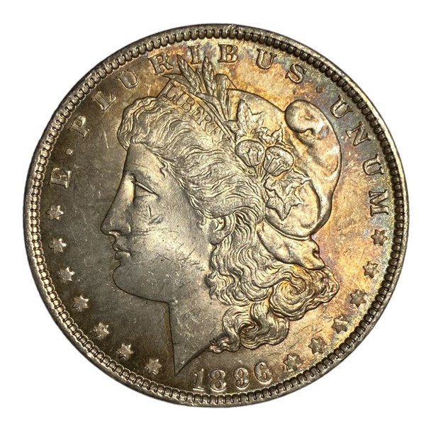 United States: 1896  Morgan Dollar MS63