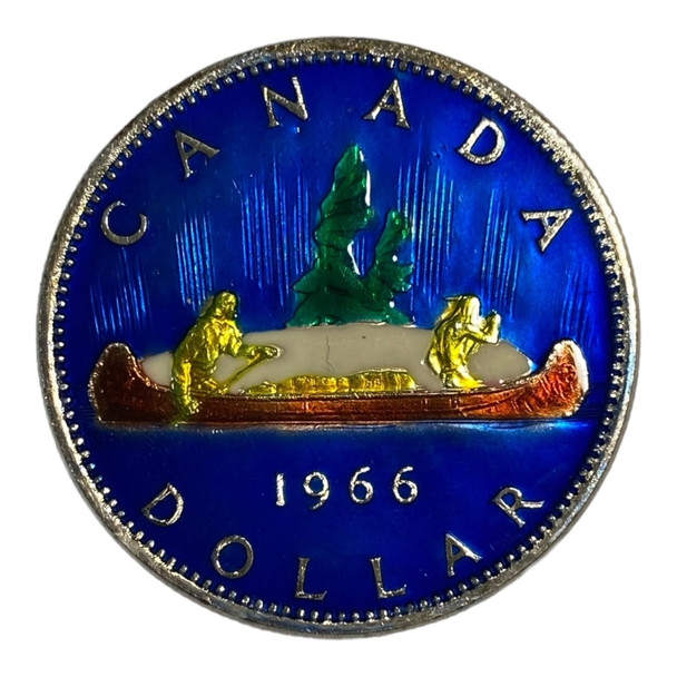 Canada: 1966 Silver Dollar Custom Enamel