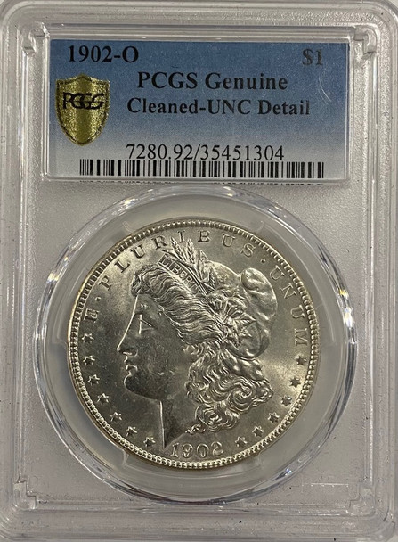 United States: 1902-O Morgan Dollar PCGS Cleaned-UNC Detail