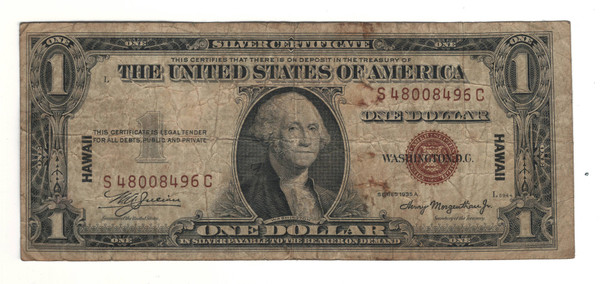United States: 1935A  $1 Banknote  Hawaii