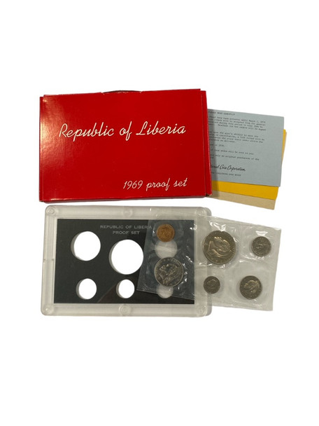 Liberia: 1969 Proof Coin Set