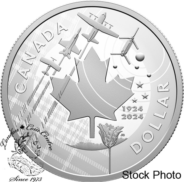 Canada: 2024 $1 100th Anniversary of the Royal Canadian Air Force Pure Silver Dollar