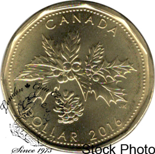 Canada: 2016 $1 Holiday Loonie Proof Like