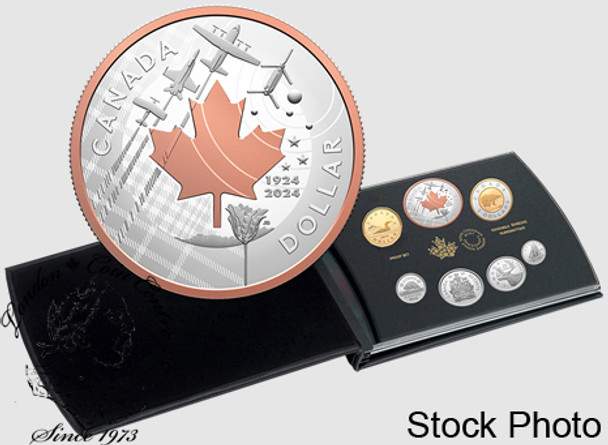 Canada: 2024 100th Anniversary of The Royal Canadian Airforce 7-Coin Pure Silver Proof Set