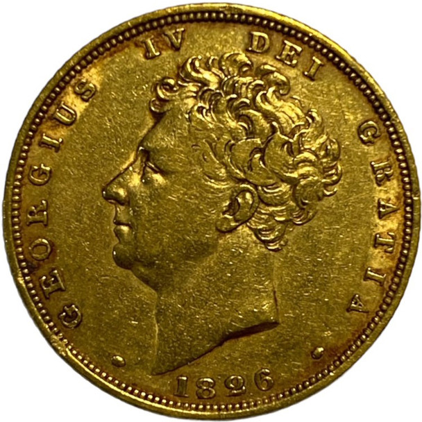 Great Britain: 1826 Gold Shield Sovereign