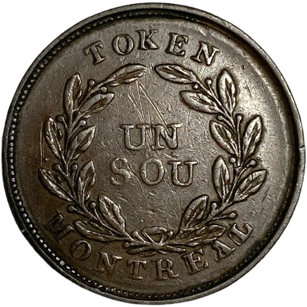 Banque De Peuple: Un Sou Montreal Bouquet, Breton 692, CH. LC-32B