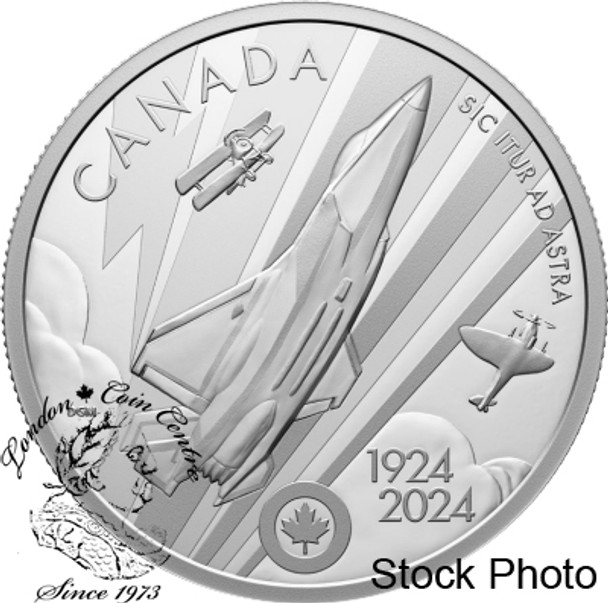 Canada: 2024 $20 The Royal Canadian Airforce Centennial 1oz Pure Silver Coin