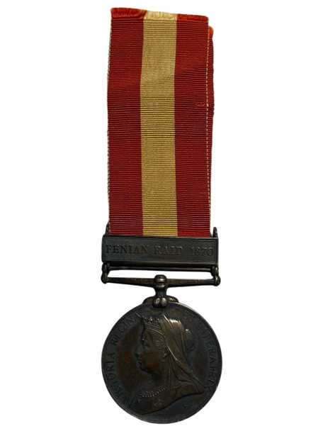 Canada: General Service / Fenian Raid Medal 1870 to Pte. J. Whitwell 37th Bn.