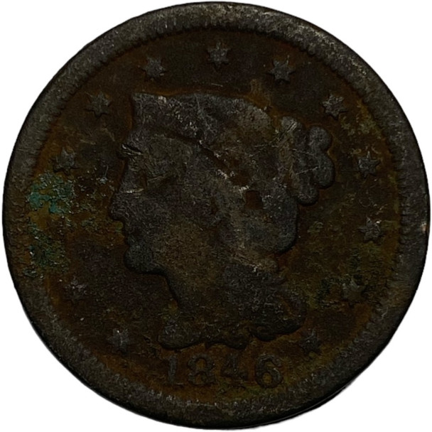 United States: 1846 Large Cent G4