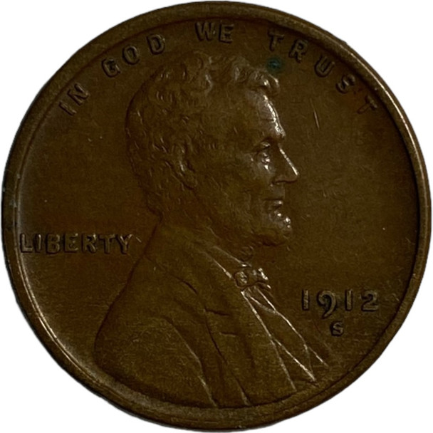 United States: 1912S Small Cent EF