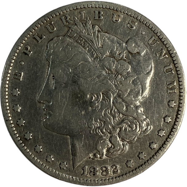 United States: 1882cc  Morgan Dollar VF cleaned.
