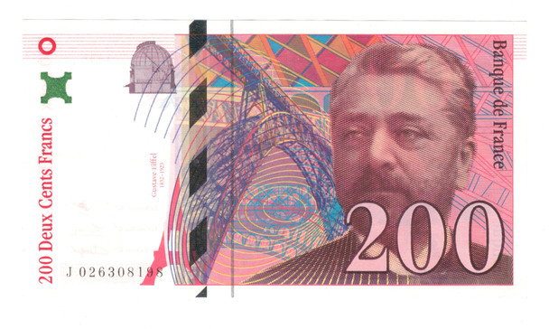 France: 1996 200  Francs Banknote P159A