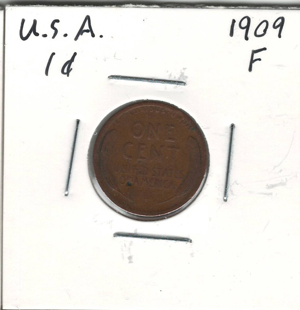 United States:  1909  1  Cent  F12