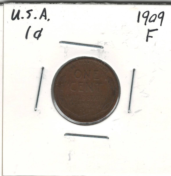 United States:  1909  1  Cent F12