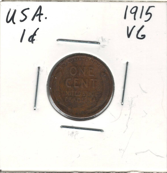 United States: 1915 1 Cent VG8