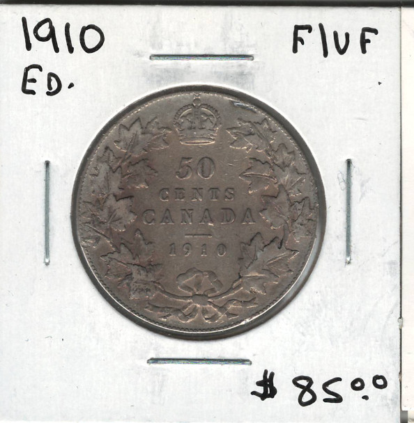 Canada: 1910 50 Cent Edwardian Leaves F15