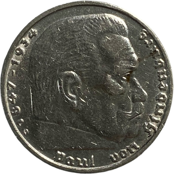Germany: 1934 5 Mark D over D