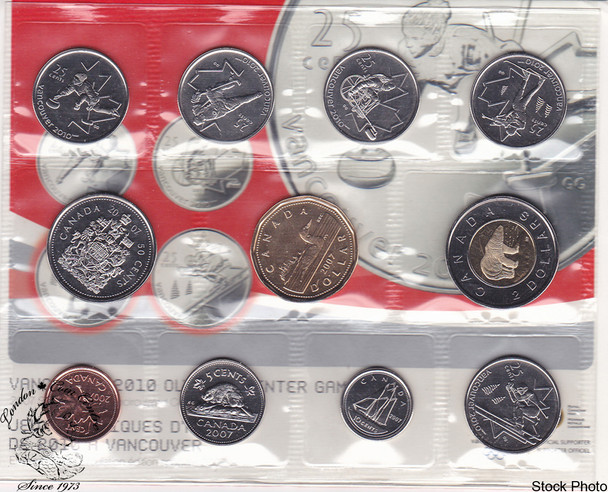 Canada: 2007 Proof Like / Uncirculated Special Edition Olympic Coin Set *Writing*