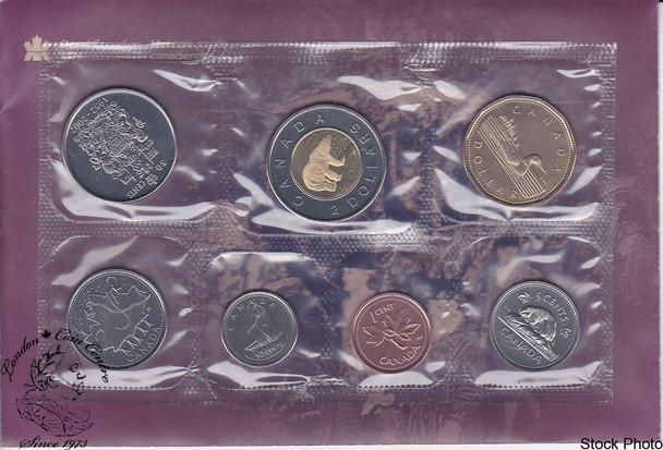 Canada: 2002 Jubilee Proof Like / Uncirculated Coin Set *Writing on Envelope*