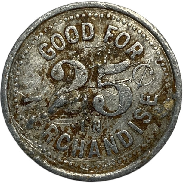 Canada: 25 Cent A & R Loggie General Merchants Token