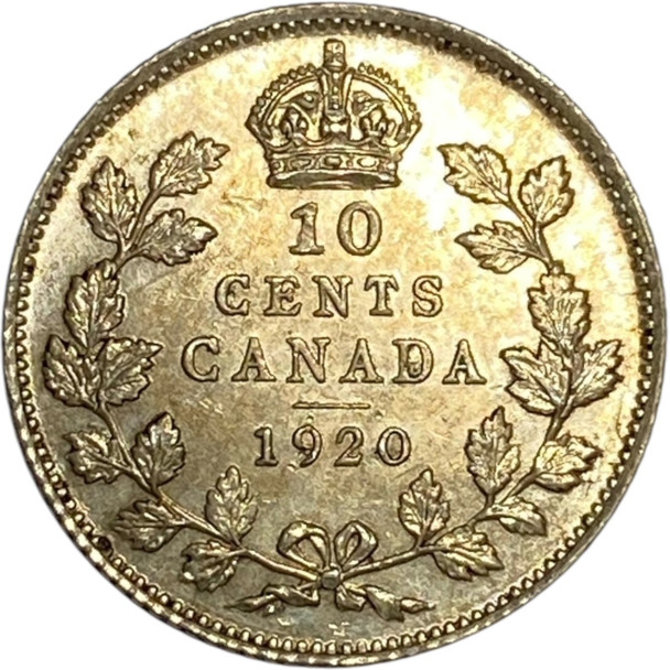 Canada: 1920 10 Cents MS60