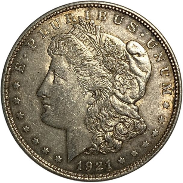 United States: 1921-D Morgan Dollar MS60