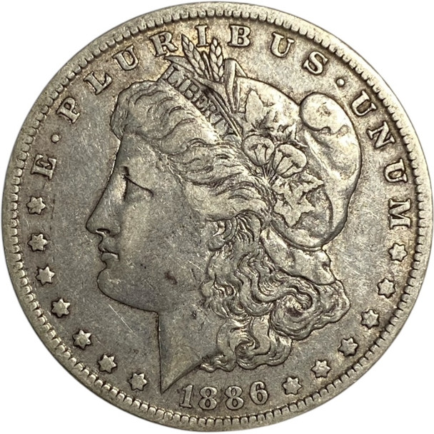 United States: 1886-O Morgan Dollar VF30