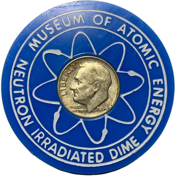 United States: 1964 10 Cent Irradiated Dime Atomic Energy