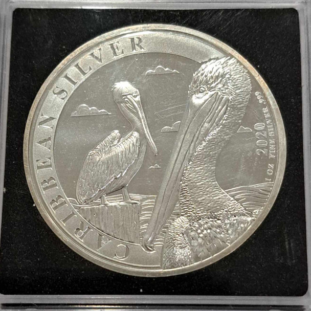 Barbados: 2020 1 Dollar Pelican 1 oz Silver Coin