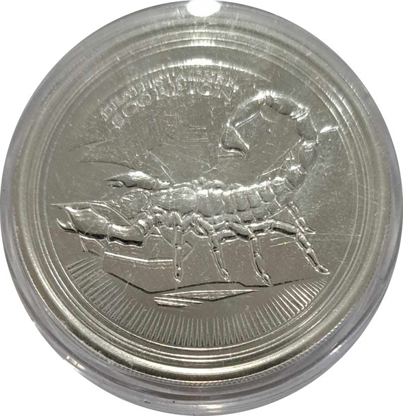 Chad: 2017 500 Francs Deathstalker Scorpion 1 oz Silver Coin