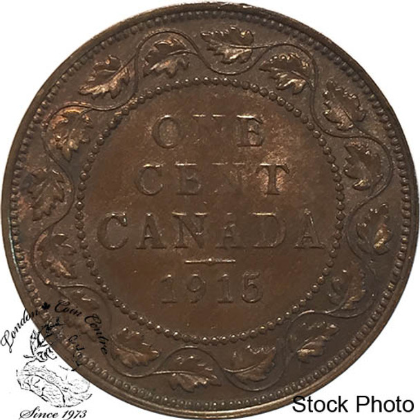 Canada: 1915 1 Cent AU50