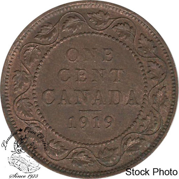 Canada: 1919 1 Cent AU50